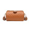 Bolso de hombro cilíndrico con borlas de comercio exterior, nuevo, a la moda, para mujer, con almohada y bordado, cruzado.