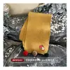 Bufanda navideña para niños invierno niñas roja bufanda festiva de Año Nuevo niños bebé cálida tejido punto cuello cortavientos