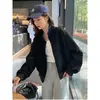 Chaqueta deportiva de alta gama para mujer, nueva de otoño 2026, chaqueta de béisbol casual versátil, cárdigan holgado de corte ajustado