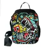 Bolso de Almuerzo Cuadrado Nuevo de Temu con Estampado de Graffiti de Monstruos, Cruzado, Portátil, Lonchera para Estudiantes, Bolsa de Almuerzo Aislada con Papel de Aluminio