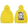 Sudaderas Gráficas de Anime Japonés Dandan Moda Vintage Sudaderas con Capucha Hombres Mujeres Alta Calidad Cubierta de Forro Polar