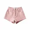 Shorts de Mezclilla para Mujer Verano Nuevo Estilo Coreano Elástico Estilo Europeo y Americano Ajustados Levanta Glúteos de Moda Primavera Versátil Pantalones Cortos