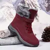 Zapatos de Algodón Cálidos con Forro Polar de Invierno Transfronterizos 2026 para Mujer, Botas de Nieve Casuales Resistentes al Desgaste Antideslizantes para Exteriores para Hombre