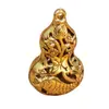 Llavero de Calabaza Doble de Peces Huecos de Latón Patrón de Pez Anual Pez Vintage Colgante de Regalo para Hombres y Mujeres