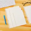 Estudiantes de primaria y secundaria A4/B5/A5 Cuaderno de Hojas Sueltas Línea Cornell Reemplaza las Páginas Interiores para Cuaderno Cornell Cuadrado