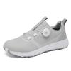 Sapatos de Golfe Impermeáveis Sola Antiderrapante Leves Fivela Giratória Respiráveis Sapatos de Golfe Sapatos para Esportes ao Ar Livre Estilo Casal