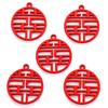 Suprimentos de casamento vermelhos estilo chinês Acessórios de liga DIY Caixa de doces de casamento Pingente de presente W266