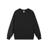 Sudadera Pesada de Cuello Redondo Talla Europea 320g Transfronteriza para Hombres y Mujeres, Hombro Caído Ajuste Holgado Color Sólido Estilo Básico Top de Manga Larga para Parejas