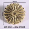 18mm de comprimento decorativo fivela redonda bagagem sapato flor sapato fivela pino fivela acessórios de vestuário marca registrada placa de identificação 40 anos de fábrica