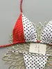 2026 Venta Caliente Transfronteriza Europeo y Americano Bloque de Color Lunares Tirante Halter Sexy Estilo Nuevo Traje de Baño Bikini de Dos Piezas para Mujer