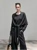 Outono 2026 Novo Estilo Coreano Suave e Elegante Versátil Blusa Suéter de Tricô com Gola Redonda Conjunto com Xale Vazado Roupas Femininas
