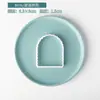 Molde para Galletas Cuadrado Redondo con Forma de Ola, Juego de Cortadores de Fondant con Marco Rectangular Arqueado para Bendiciones, Herramientas para Hornear