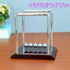 Péndulo de Newton Clásico Grande Bola de Billar Instrumento de Movimiento Perpetuo Bola con Parachoques Elástico Péndulo de Newton Adornos de Decoración para el Hogar