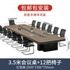Yuting Mesa de Conferência Mesa Longa e Cadeira Combinação Simples Moderna Grande Sala de Conferência Mesa de Treinamento Mesa Longa Mesa de Escritório Espessada