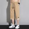 2024 Shorts de Verão Meninos Fino Cropped Calças Casuais Soltas Plus Size Plus Fat Plus Calças Esportivas Masculinas