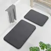 Alfombrilla gruesa de espuma viscoelástica para puerta, alfombrilla para puerta de entrada, juego de alfombrillas de suelo absorbentes antideslizantes para baño, alfombra simple para el hogar