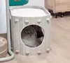 Túnel y cama para gatos para todas las estaciones más vendidos de Amazon, de doble capa, espacio amplio, plegable, fácil de limpiar, cama para gatos y agujero para gatos