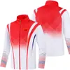 25 primavera nuevo suéter deportivo chino uniforme de entrenador abrigo de voluntario para hombre y mujer abrigo de grupo personalizado al por mayor