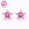 Zircón de color AAA pentagrama de circonita venta al por mayor de fábrica 01# circonita rosa calidad estable 3*3-10*10mm