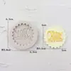 Molde de Silicona para Pastel Tamaño Grande Corona Tarjeta de Feliz Cumpleaños Happybirthday Letras Inglesas Postre