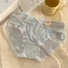 Calça Antibacteriana de Seda Gelada Ultra Fina Cintura Média para Mulheres Algodão Puro Forro Antibacteriano Cintura Média Sem Costura Ultra Fina Para Jovens Amiga da Pele Roupa Íntima Feminina