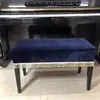 Funda de Tela de Terciopelo para Banco de Piano Cubierta Protectora a Prueba de Polvo para Piano Funda Larga para Banco Cubierta para Taburete de Maquillaje