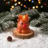 Molde de Silicona Yumeyi Transfronterizo de Papá Noel y Reno 3D, Molde de Velas Aromáticas y Yeso Navideño de Dibujos Animados