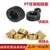 Tapón de Rosca PT para Tubería Pulgada Tapa de Hierro Tornillo de Tope de Cobre Tapón Ciego Tapón de Tubería Tapón de Aceite 1/8 1/4 3/8 1/2