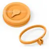 Nuevo Juego de Tapa de Silicona para Taza y Anillo para Cuchara, Tapa para Frasco Mason, Tapa de Silicona a Prueba de Polvo, Silicona de Grado Alimenticio a Prueba de Fugas