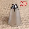 Boquilla para pastelería con forma de rosa de galletas de 6 dientes 2D#, para soldar, pulir y hornear, herramienta de bricolaje mediana