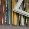 PS material de moldura decorativa de espuma estilo europeo marco de fotos marco de imagen tira de marco borde bordado a punto de cruz 5 marcos de espejo 18 espejos