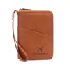 Localizador AirTag funda para pasaporte anti-pérdida billetera corta para pasaporte RFID bolsa de almacenamiento de documentos de viaje nueva transfronteriza