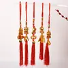 Nudo de Año Nuevo Hebilla de Paz Cordón Cubo Colgante Pequeño Lingote de Oro Linterna Pequeña Árbol de la Fortuna Colgante Decorativo Colgante