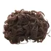 Peruca Curta Estilo Vintage para Mulheres, Coque de Cabelo Cacheado Estilo Chinês, Ferramenta de Penteado para Penteados Volumosos