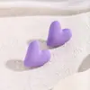 Brincos de Amor de Celebridade da Internet Europeia e Americana Moda Ins Design Simples Coração de Pêssego Formato de Coração Brincos Retro Elegantes Versáteis para Mulheres