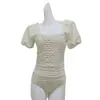 Traje de baño de una pieza para mujer, estilo nuevo 2025, que disimula el abdomen, adelgazante, estilo puro y sexy, con cortes, conservador, fruncido, traje de baño para aguas termales