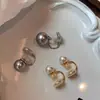 Pendientes de Clip de Oreja de Silicona Estilo Perla Shijia Zhengyuan Fiebre Mismo Estilo Versátiles de Gama Alta Lujo Accesible Mismo Estilo Xiaohongshu