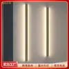 Luminária de parede dupla face iluminada minimalista de sobrepor para decoração de parede de fundo, luminária de cabeceira, luz de corrimão de escada, luz de rodapé sem necessidade de ranhura