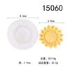 Molde de silicona para jabón de girasol hecho a mano, vela de aromaterapia, yeso, cerámica suave, resina, pegamento, adornos colgantes.