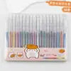 Set de Marcadores de Resaltado con Brillo Multicolores, Bolígrafos de Gel Transparente con Brillo para Diario, Marcadores de Colores, Bolígrafos para Dibujar en Diario para Estudiantes