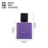 Frascos de Perfume Flocados em Estoque, Frascos Pequenos de Vidro Transparente Recarregáveis, Frascos Spray de 50ml, Processamento Personalizado de Tampas de Perfume Flocadas