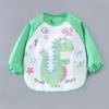 Crianças impermeável anti-vestir bebê wash-free macacões comer roupas bebê desenho animado babador comer fabricantes de roupas atacado