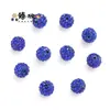 Venda Quente Transfronteiriça Broca de Bola com Furo Reto de 10mm Bola de Bayberry Contas Shambhala Acessórios de Cabelo DIY Acessórios para Pulseira Várias Cores