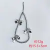Estilo Ins Corazón Acrílico Lazo Abalorios Funda para Teléfono Bolso Colgante para Coche Mismo Estilo Xiaohongshu Cadena para Teléfono
