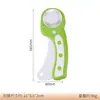 Huajiaji Cortador Rotativo de Tecido de 45mm Cortador Manual de Roda Cortador de Couro Cortador de Papel Corte de Linha Curva Ondulada