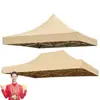 Lona Impermeable Gruesa para Exteriores de Tela Oxford de Cuatro Patas Toldo Parasol Tela Superior de Lona Tienda de Paraguas Grande Retráctil Tela para Refugio de Lluvia