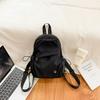 Mochila de Diseño de Nicho de Comercio Exterior con Bloques de Color para Mujer 2025 Nueva Ligera Moda Estudiante Bolso Multifuncional Mochila Bolso de Pecho