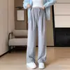 Pantalones de maternidad para primavera y otoño 2026, estilo nuevo, forrados de polar y engrosados, pantalones casuales que no aprietan la barriga, pantalones de pierna ancha para mujeres petite