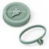 Nuevo Juego de Tapa de Silicona para Taza y Anillo para Cuchara, Tapa para Frasco Mason, Tapa de Silicona a Prueba de Polvo, Silicona de Grado Alimenticio a Prueba de Fugas