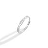 Anillo de Pareja Mobius Silver 999 para Hombre y Mujer Diseño Nicho Lujo Ligero Anillo de Circonita Tanabata Anillo Ins